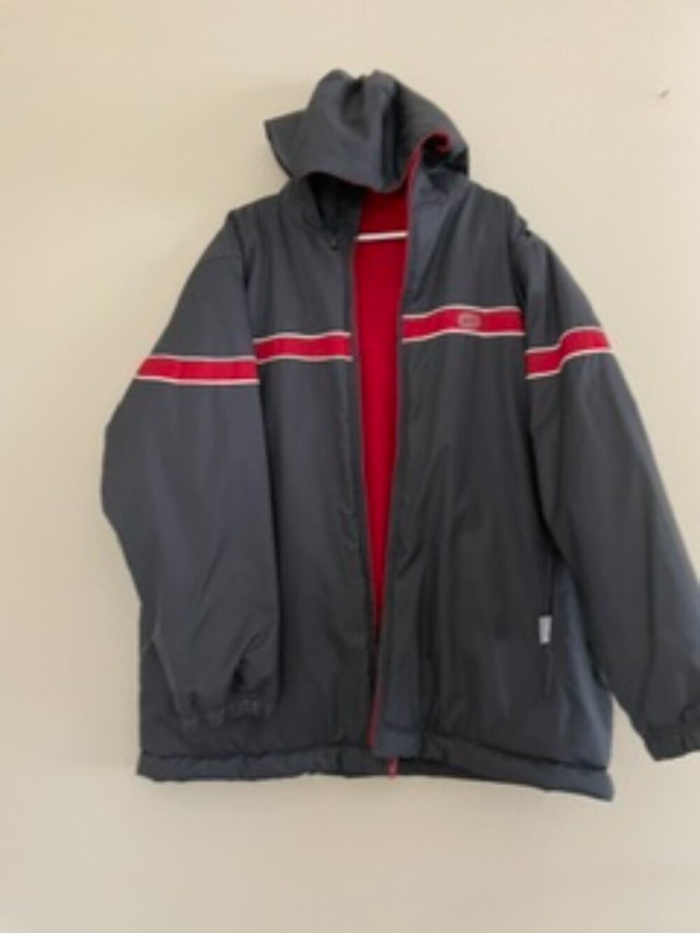 Vintage Nike Reversible fleece-lined jacket with a hoody